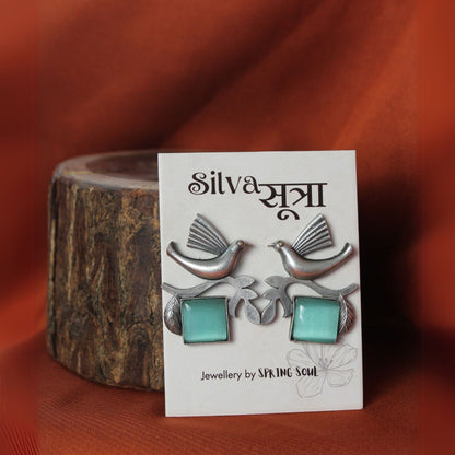 Silva Sutra bird earrings