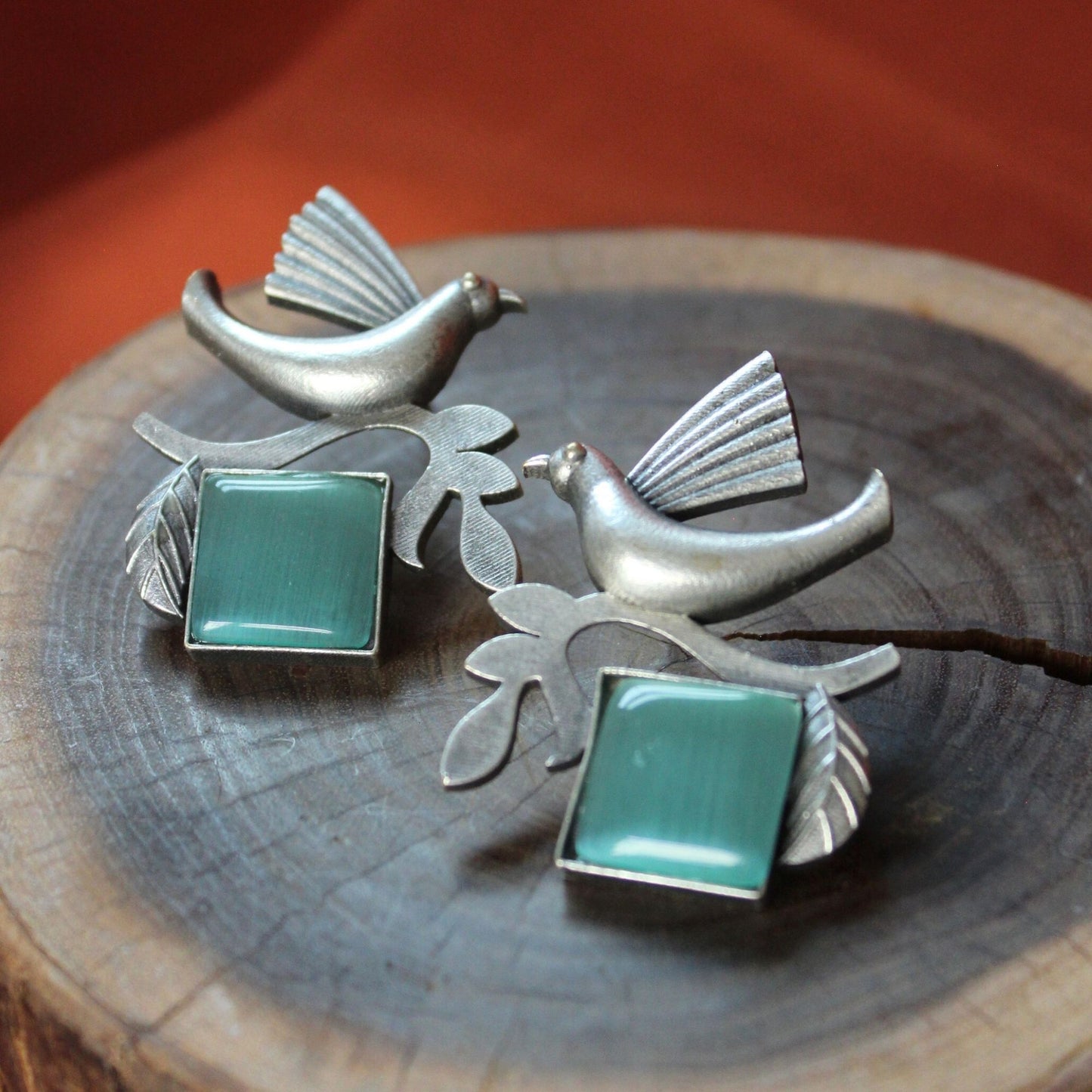 Silva Sutra bird earrings