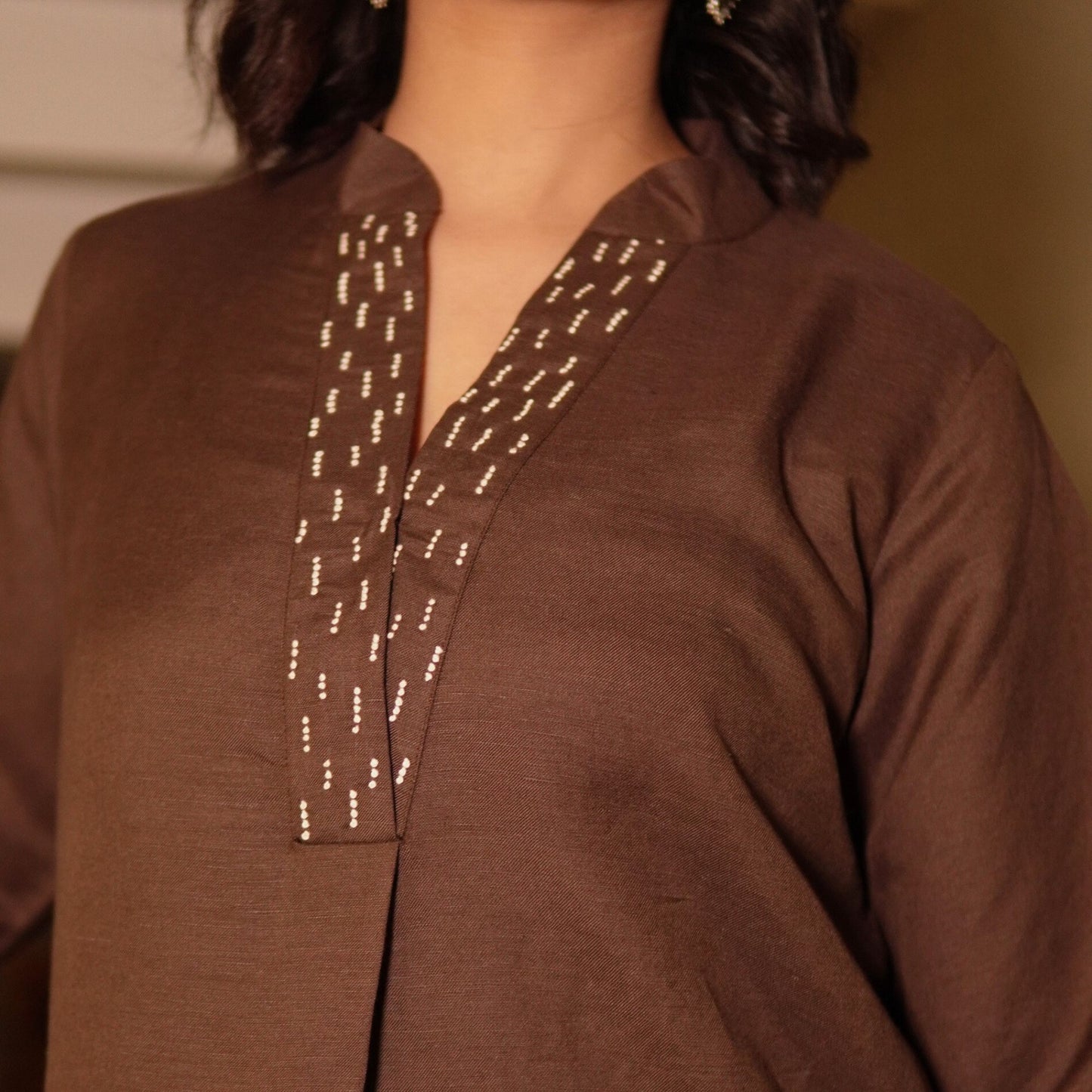 Brown Linen Co-ord set