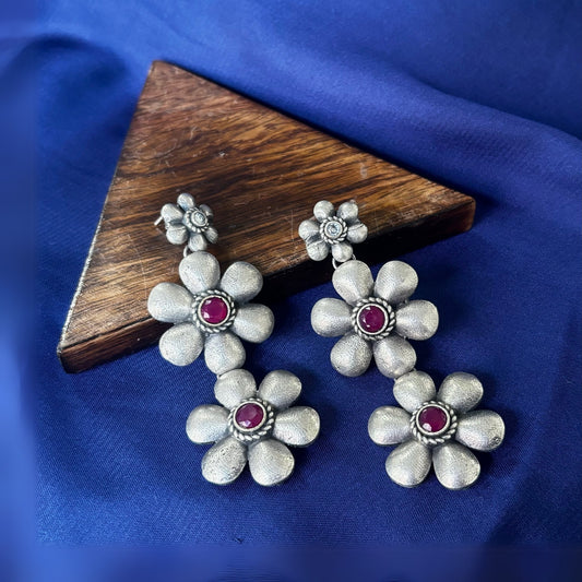 Silva Sutra Floral Maroon Drops