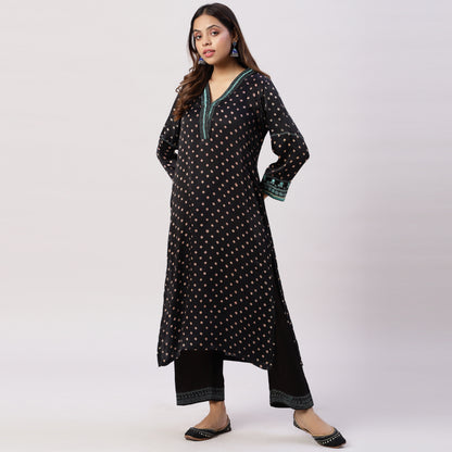 Modal Silk Bandhani kurta set