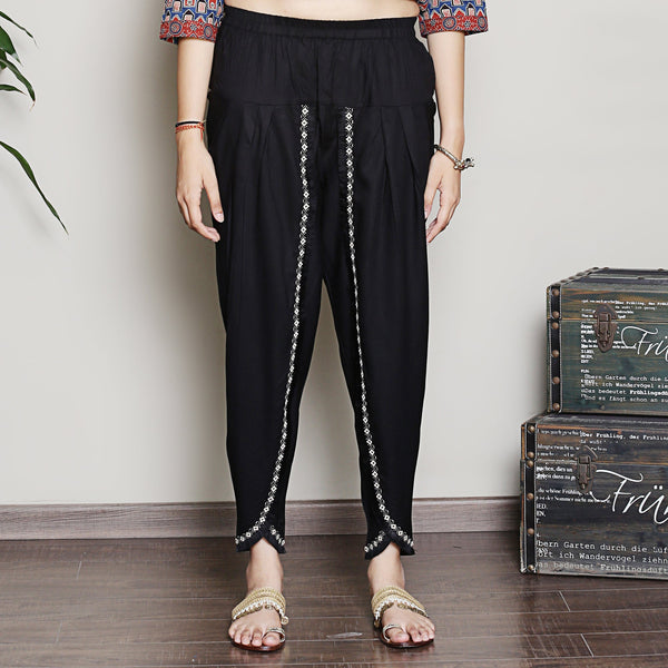 Black cotton modal dhoti