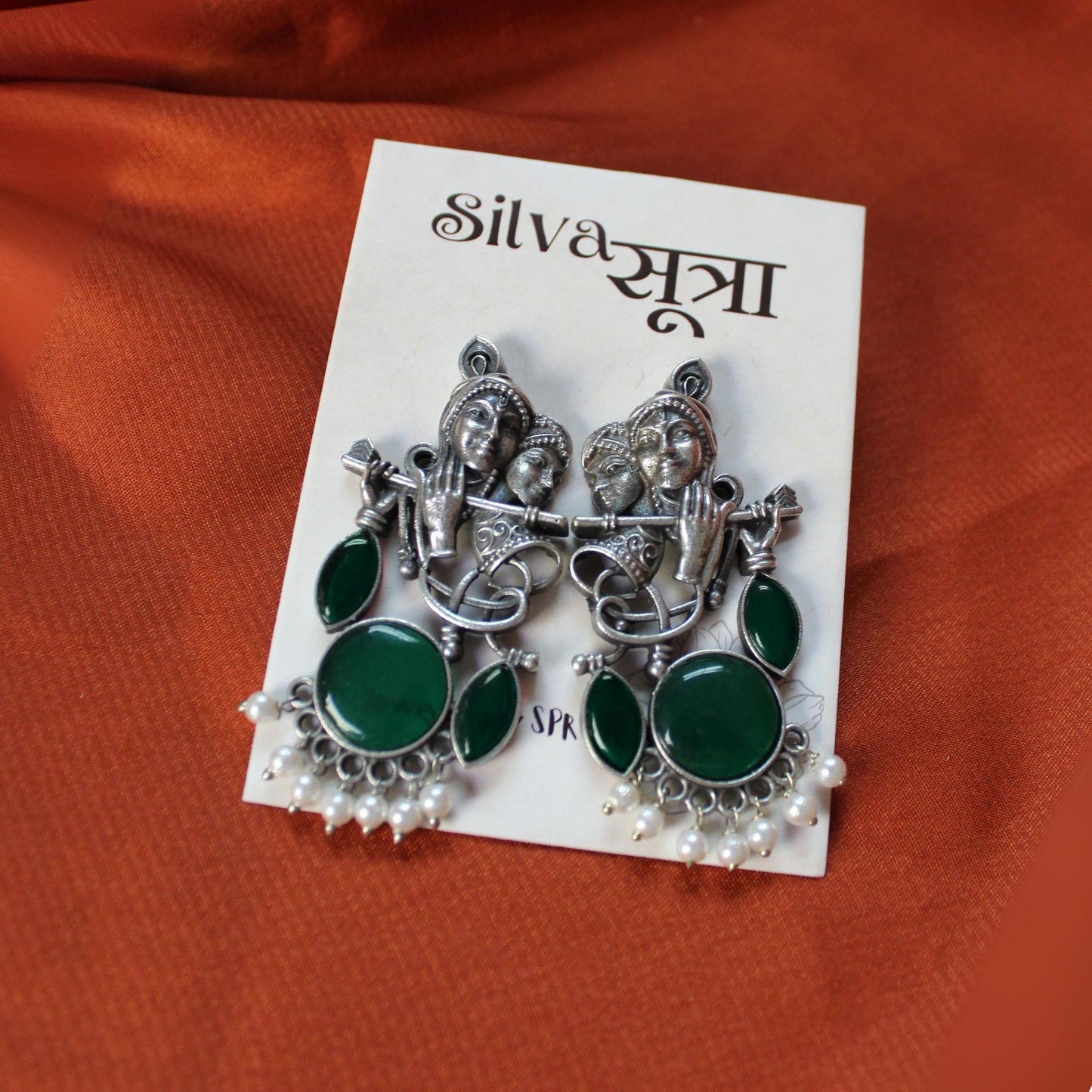Silva Sutra Radhe Krishna Earrings