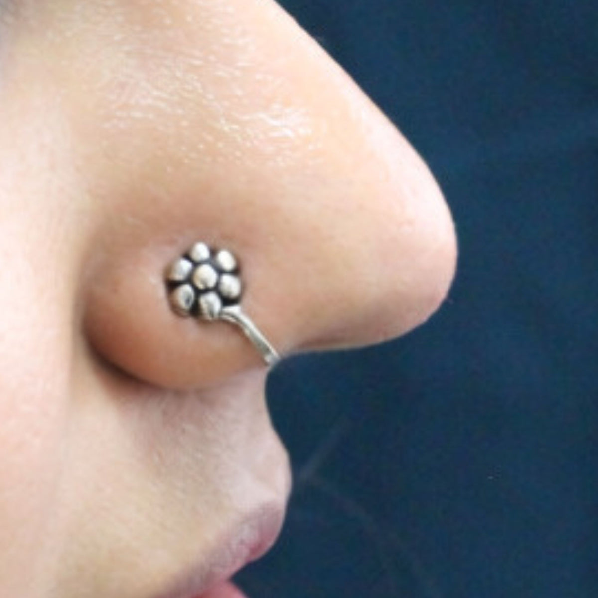 Silva Sutra floral nose pin