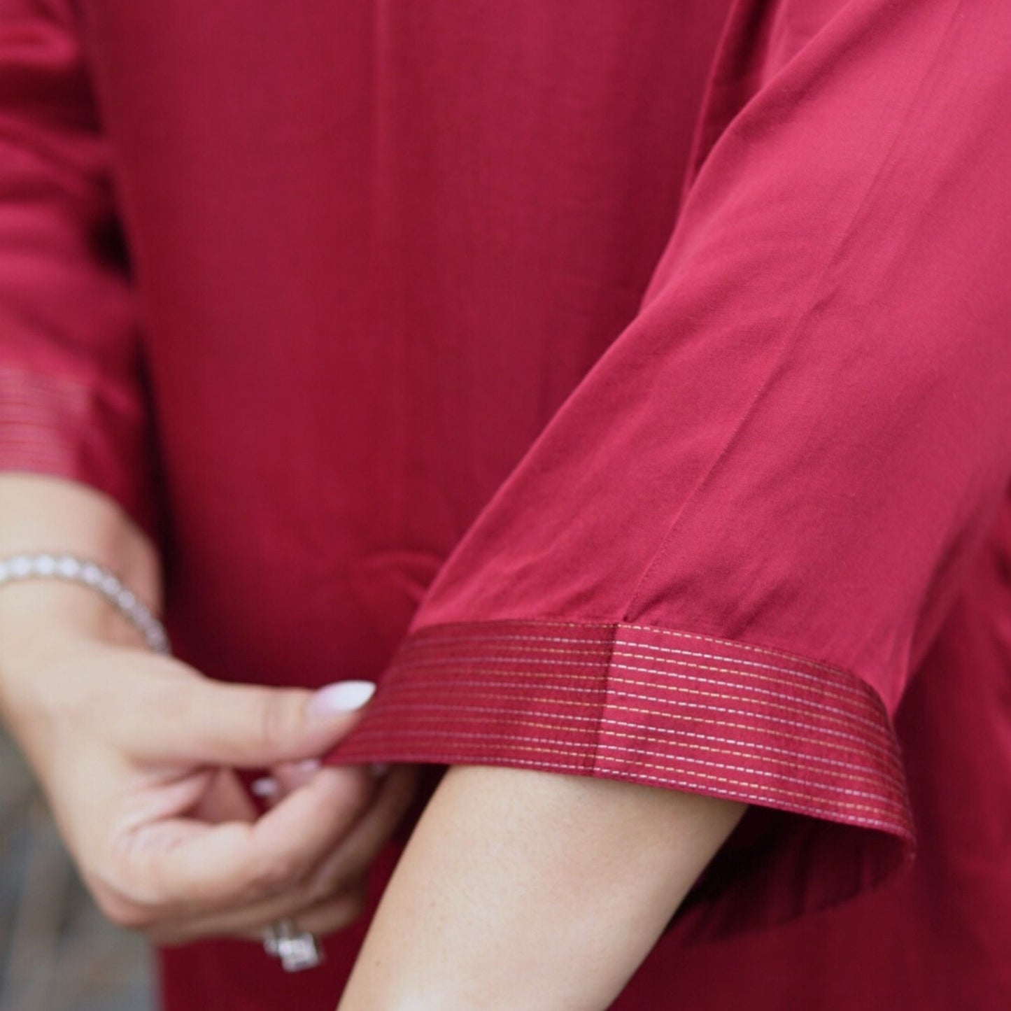 Maroon Sheer Dragonfly modal co-ord set