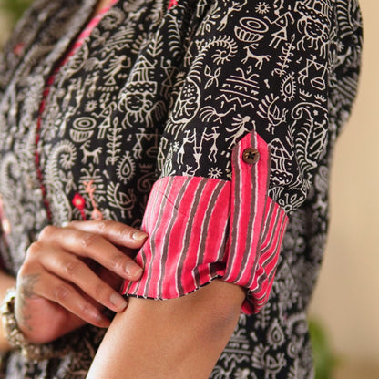 Black worli printed Co-ord set