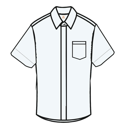 Regular collar half sleeves shirt