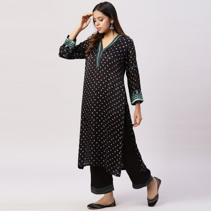 Modal Silk Bandhani kurta set