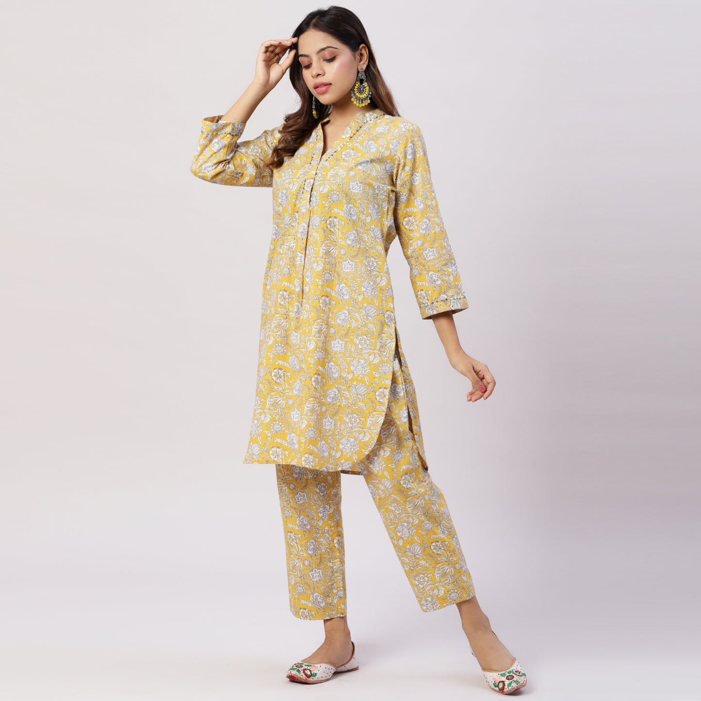Printed cotton co-ord set