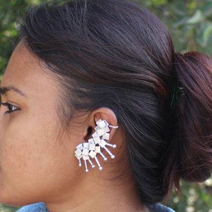 Silva Sutra Geometric Ear Cuffs