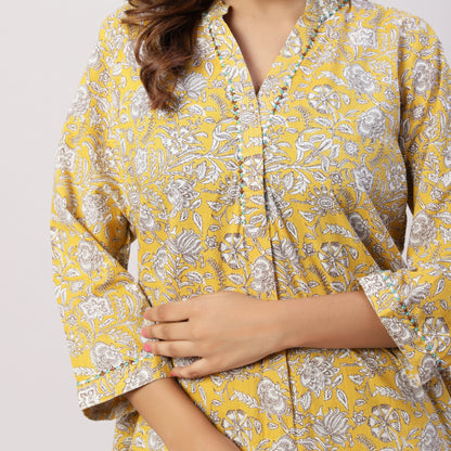 Printed cotton co-ord set