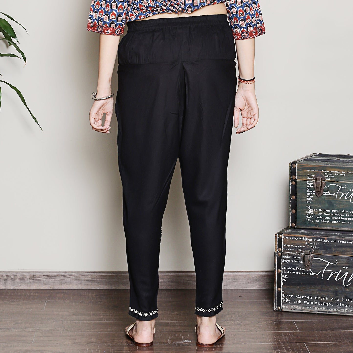Black cotton modal dhoti