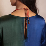 Dark Green Ombre Modal Asymmetric Kurta