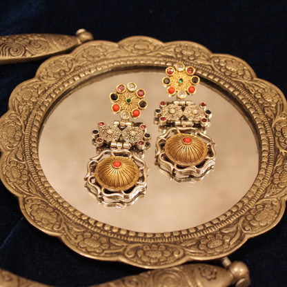 Multi-Stone Heritage Drop Earrings