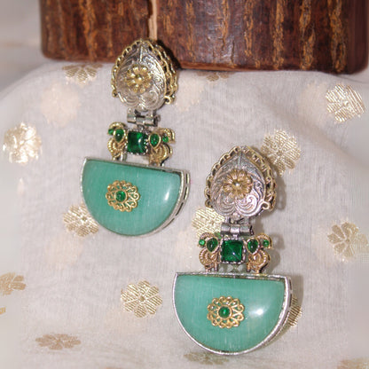 Silva Sutra Green Stone Crescents