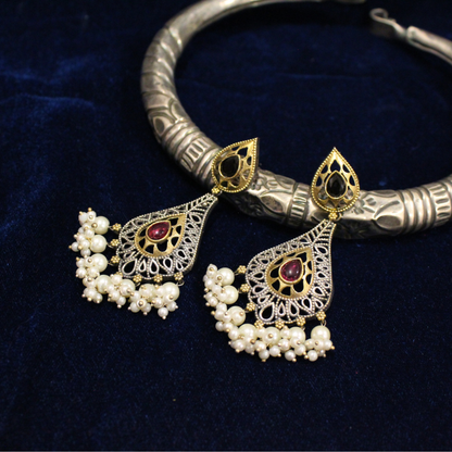 Vintage Jali Tassel Earrings