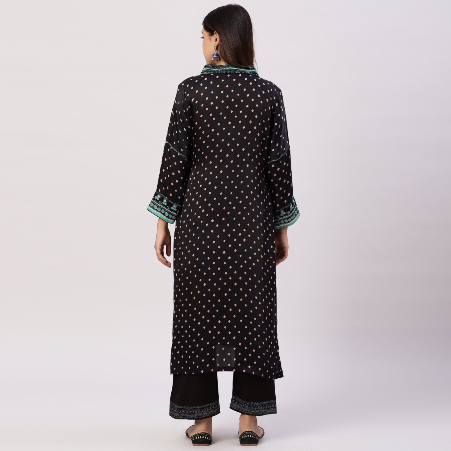 Modal Silk Bandhani kurta set