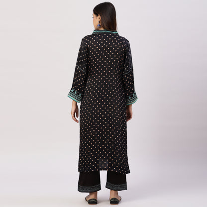 Modal Silk Bandhani kurta set