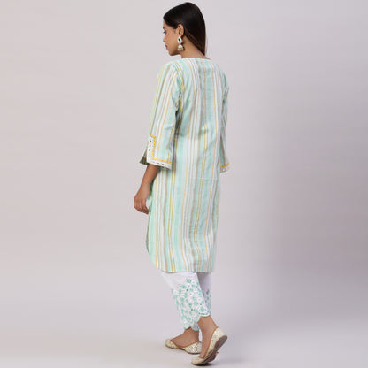 Cotton Embroidered co-ord set