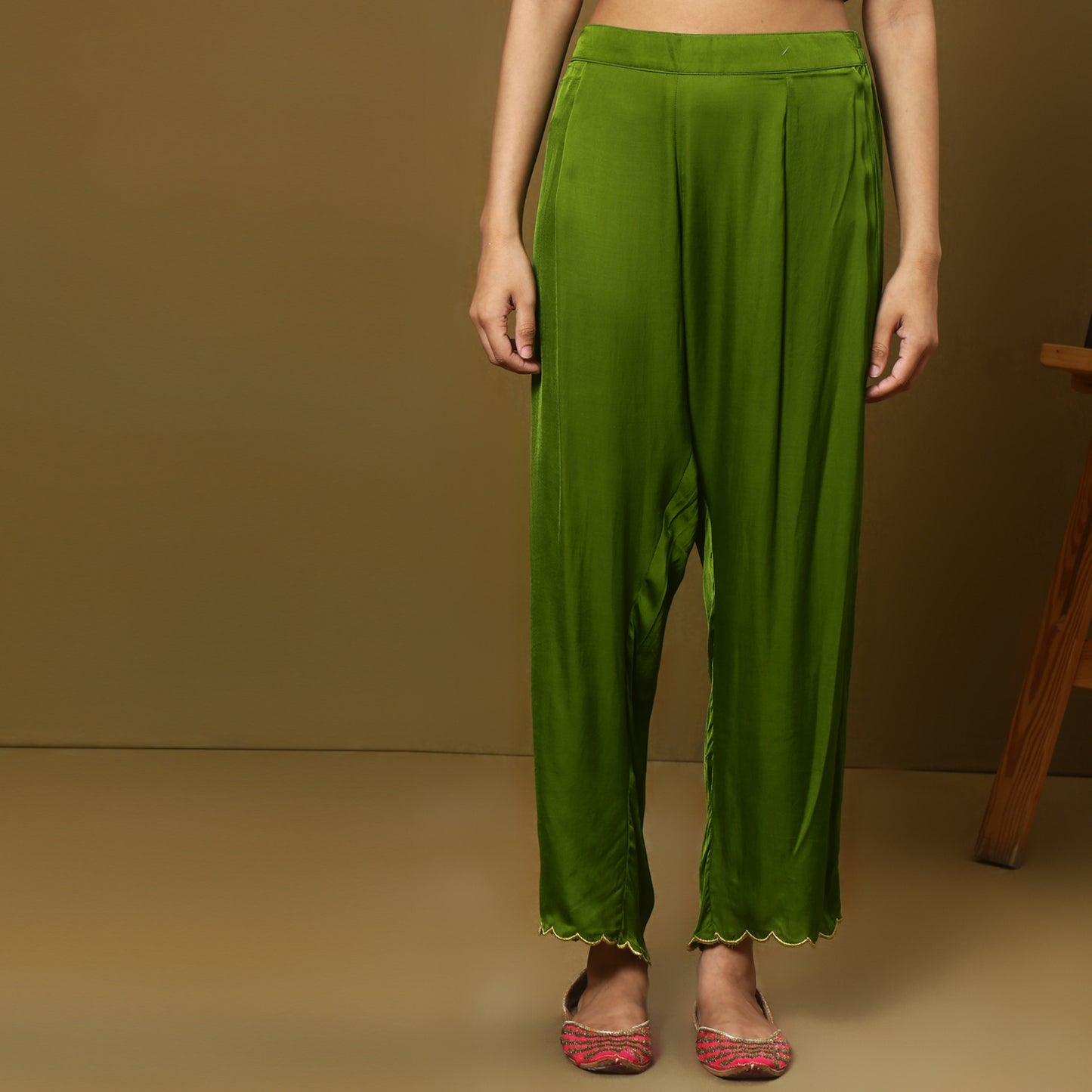 Bandhani A-line kurta set