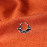 Silva Sutra intricate filigree nose ring