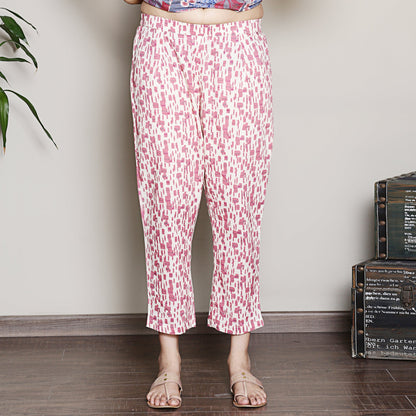 Printed Blue A-line kurta set