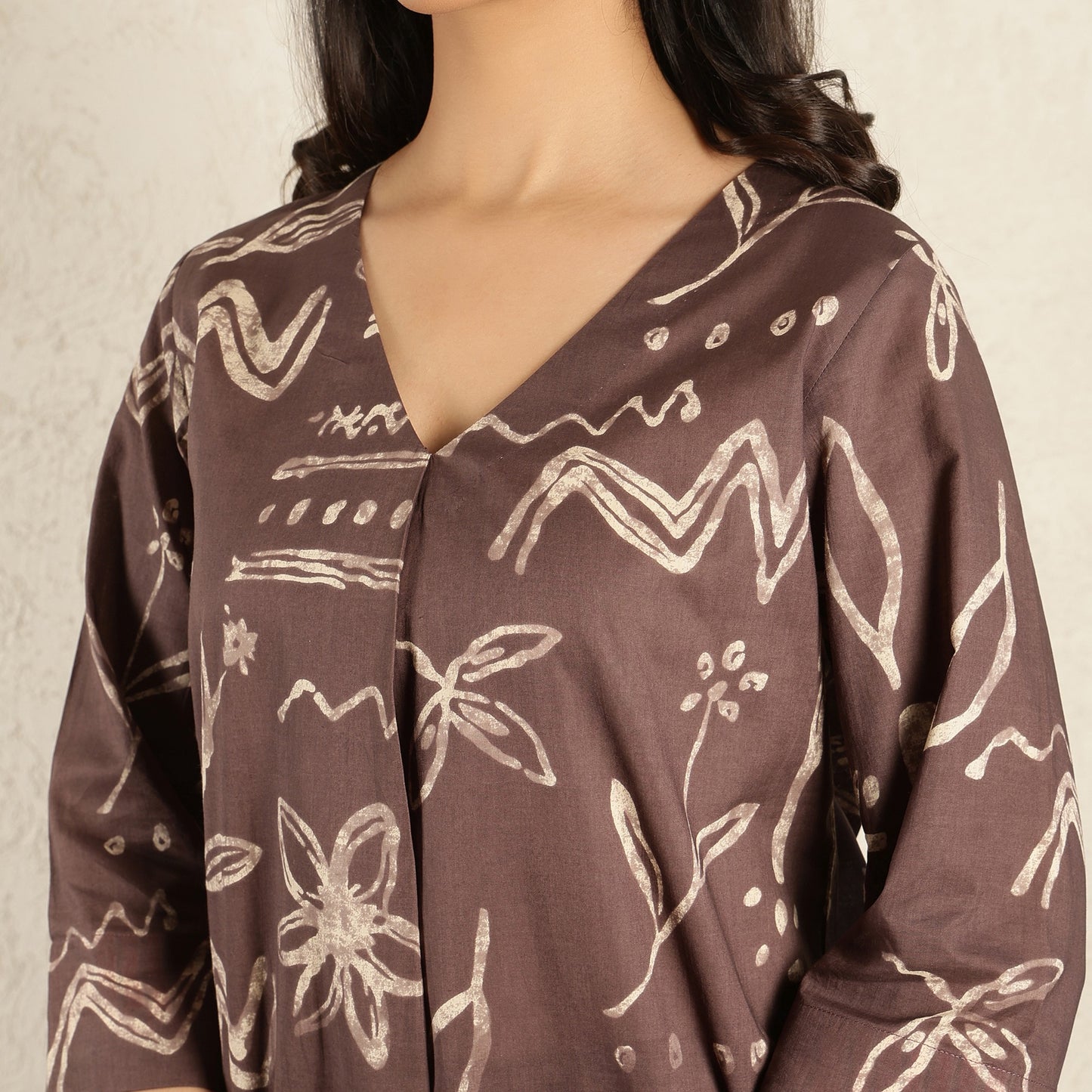 Brown Sukoon Co-ord Set
