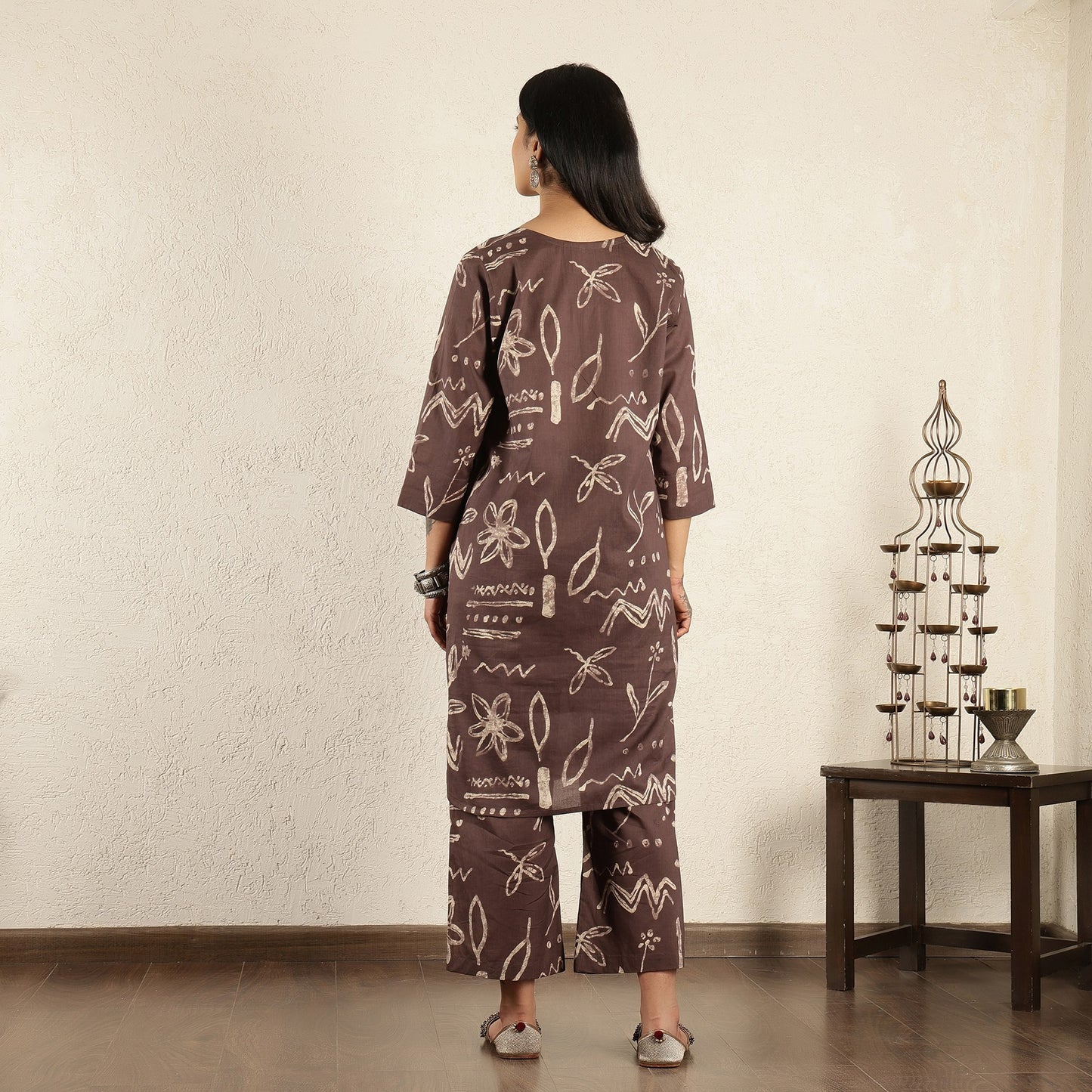 Brown Sukoon Co-ord Set