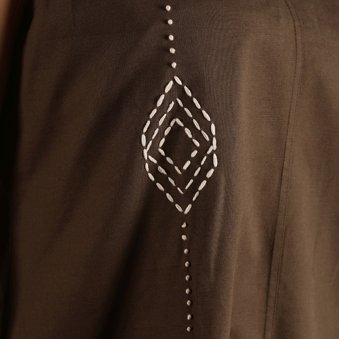 Brown Hand embroidered Dress