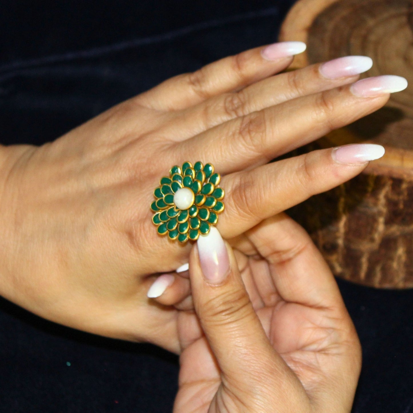 Silva Sutra Zinnia rings