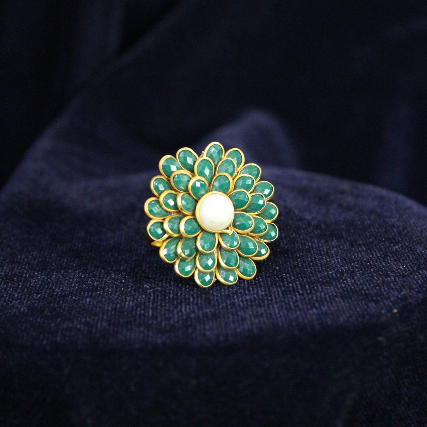 Silva Sutra Zinnia rings