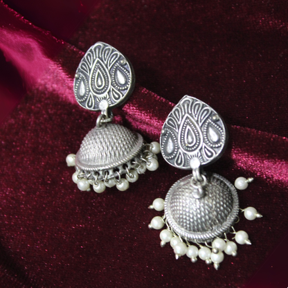 Silva Sutra Vintage charm jhumkas