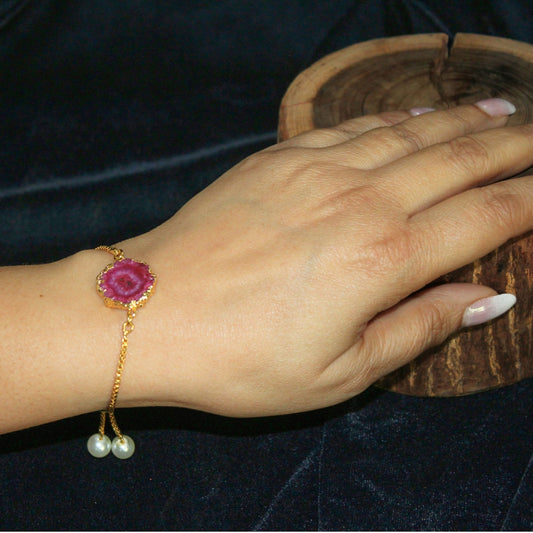 Silva Sutra pink stone bracelet