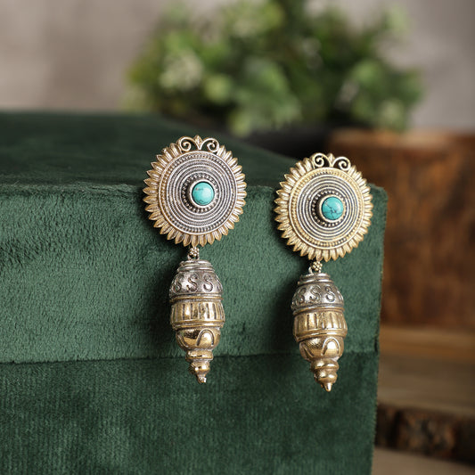 Dual-Tone Turquoise Drops