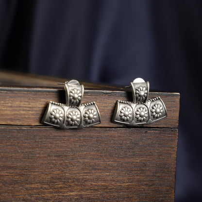 Silver corded Hasli Necklace set