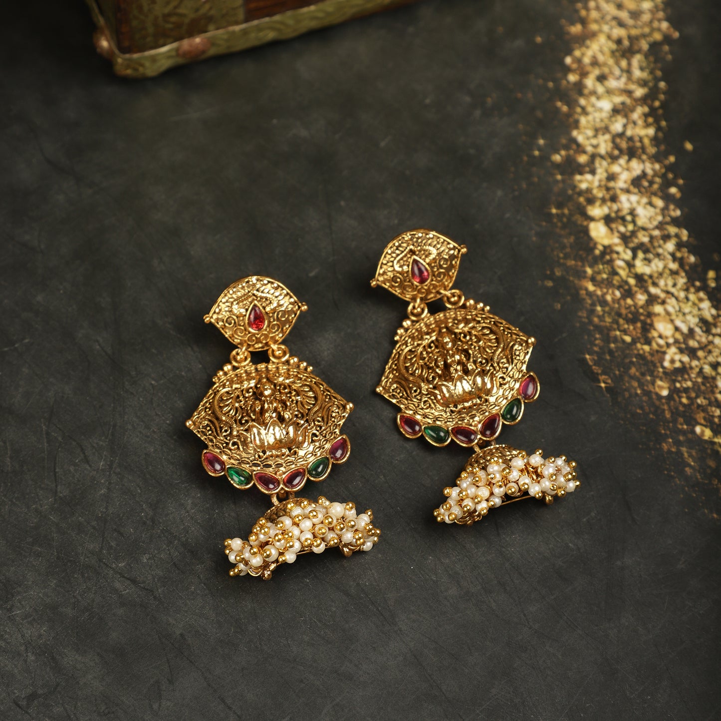 Laxmi Temple Jhumkas