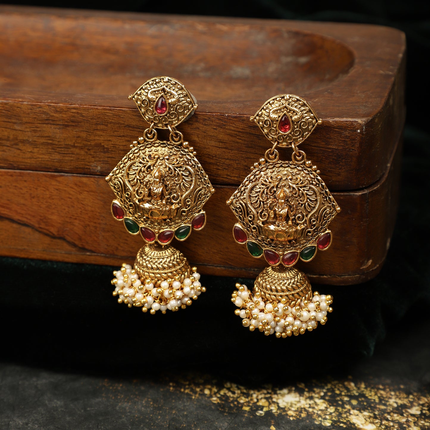 Laxmi Temple Jhumkas