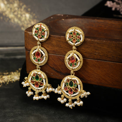Gold-Toned Drop Earrings