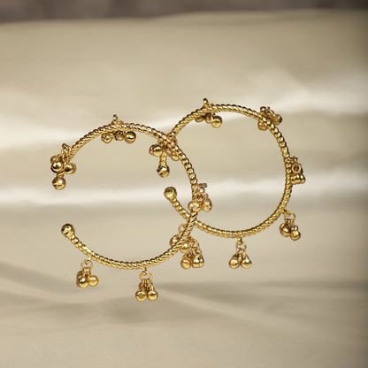 Ghungroo Gold Bangles- Set of 2