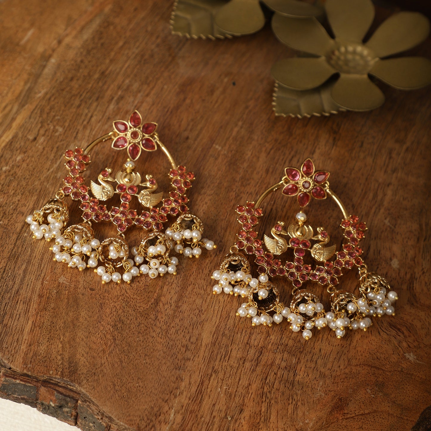 Pink & Gold Chandbali