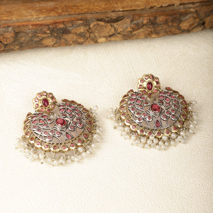 Ruby Filigree Earrings