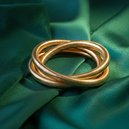 Golden Coiled Bangle