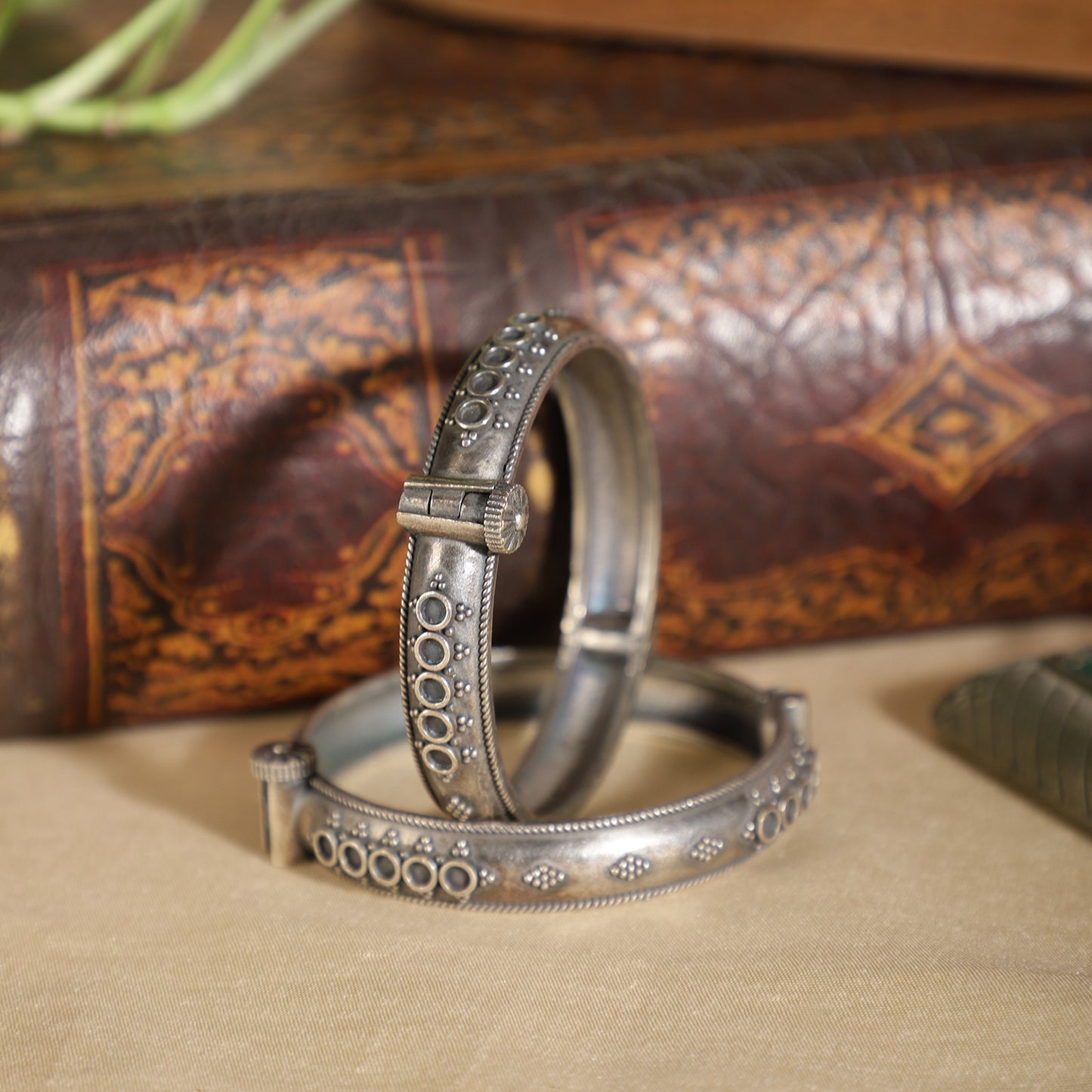 Oxidized Tribal Kada Bangle- 1 Piece