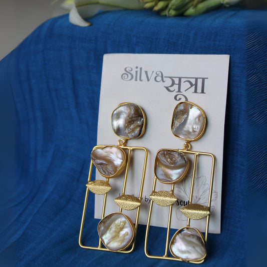 Pearl Frame Earrings