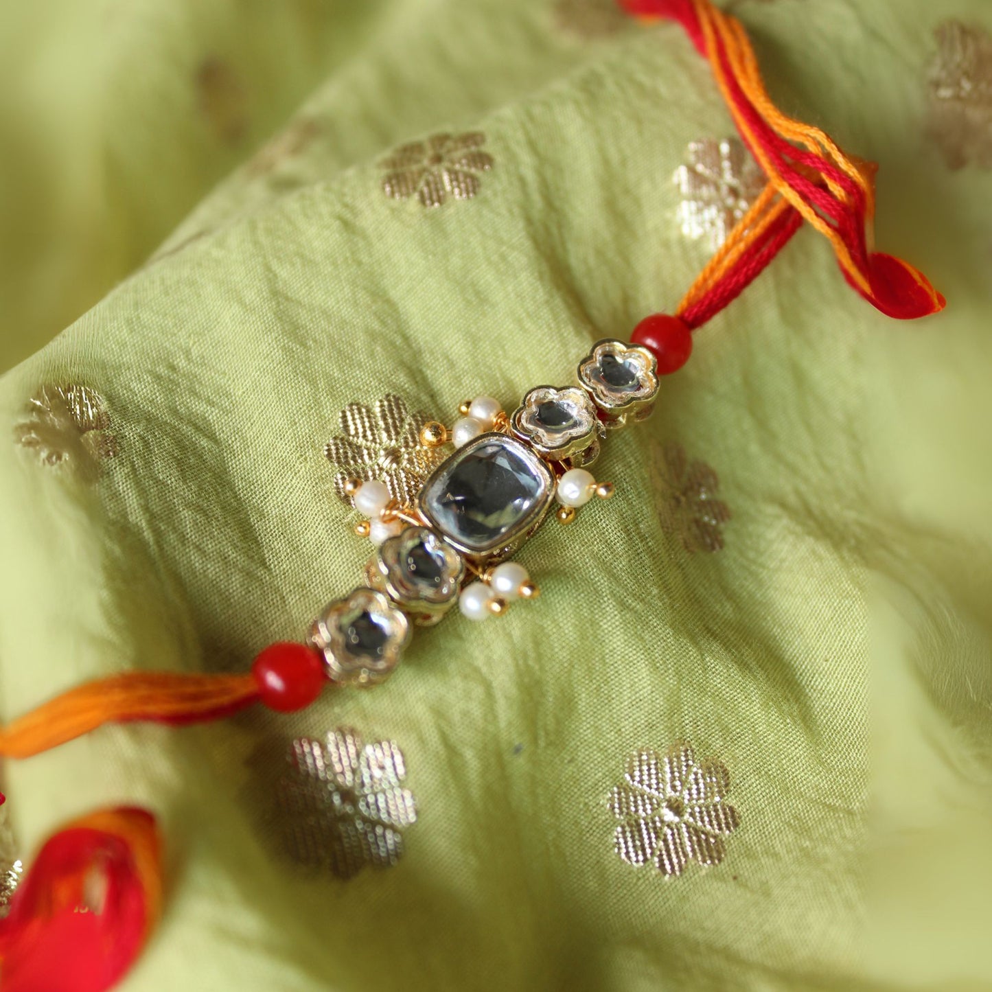 Kundan Bloom Rakhi