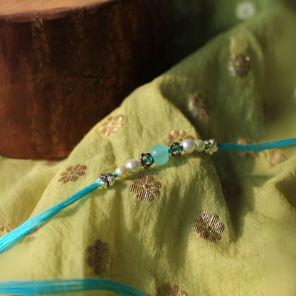 Antique Silver Rakhi  Set of 2