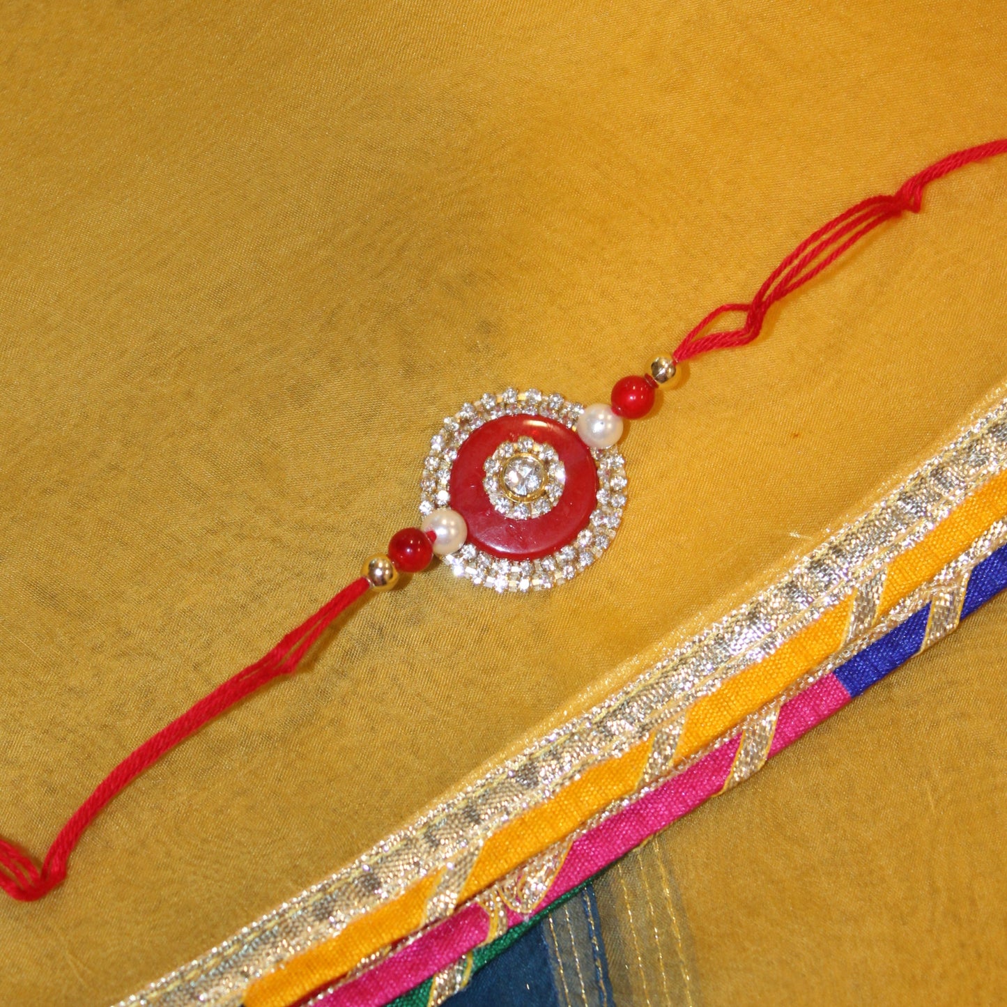 Red Studded Rakhi