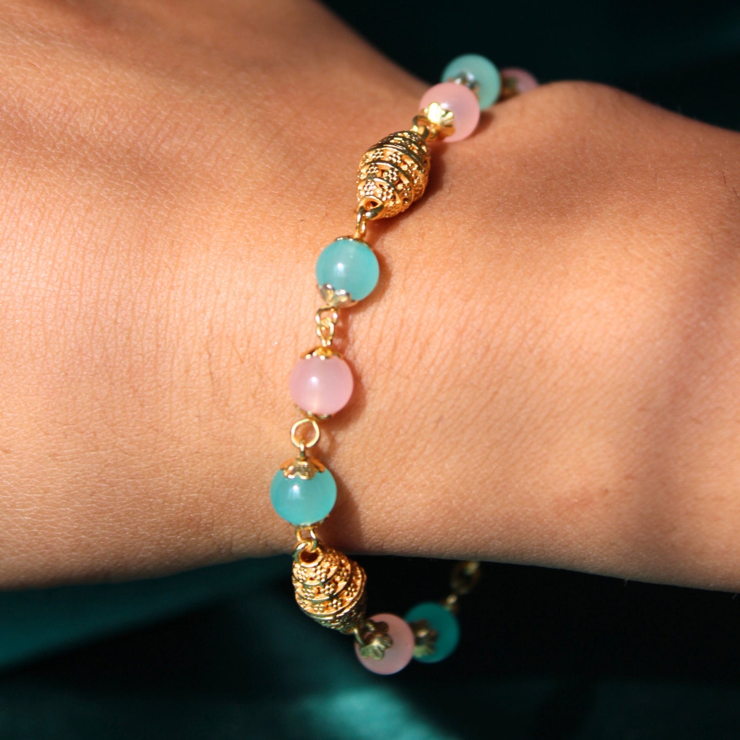 pastel charm bracelet rakhi