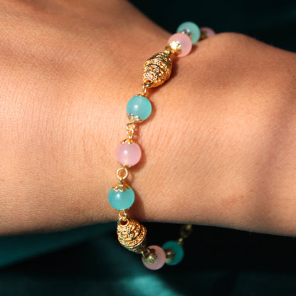pastel charm bracelet rakhi