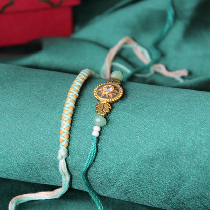 Mint surya rakhi set of 2
